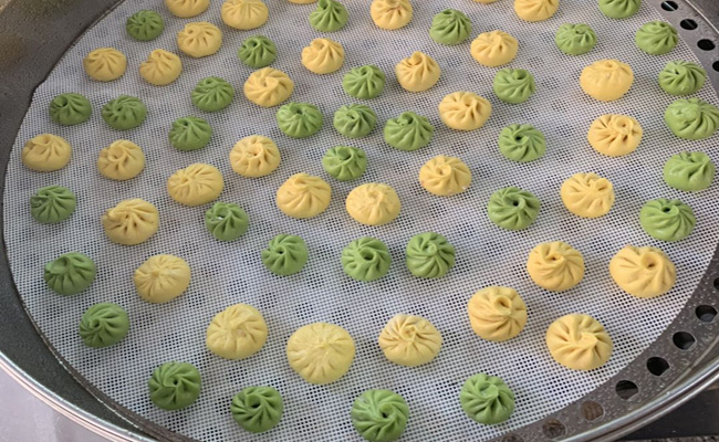 魅力小吃學員彩色小籠包作品案例